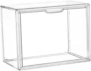 WATIIFUFU Portable Book Storage Box Shelves Organize Books Textbooks Office Storage Clear Lid