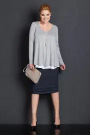 Belle Double Layer Swing Tee--BLB-28