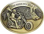 [Generic] Beer Holder Belt Buckle, Vintage Bar Beer Bottle Opener Belt Buckle, Portable Metal for Cup Holder, Outdoor Party, Camping Picnic