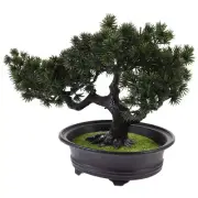 Artificial Bonsai Pine Tree Indoor Potted Faux Pine Plant Bonsai Tree Lifelike