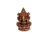 Copper Handmade Lord Ganesha Idol Statue Rich Patina Antique Finish