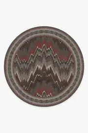 245' Round | Machine Washable Runner Rug | Kid & Pet Friendly | Indoor Rug | Iris Apfel Flamma Sumac Tufted Rug | Ruggable
