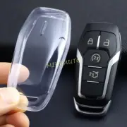 Clear Transparent Car Smart Key Case Cover For Ford Fusion Mondeo Edge Lincoln