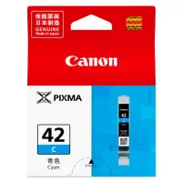 在飛比找momo購物網優惠-【Canon】CLI-42C 原廠藍色墨水匣