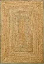 Rug Club Kochi 1116 Eco-Friendly Handmade Jute Rug, 80 cm x 150 cm Size, Natural