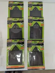6 pks Gator Ultra Power Hook & Loop Asst Grit Sanding Sheets #3761 Blk zirconium