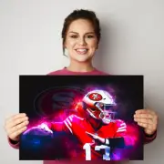 Brock Purdy POSTER or CANVAS - Go Niners!, Bar/Man Room art, San Francisco 49ers