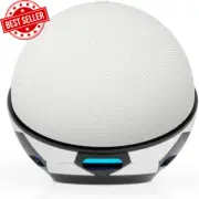 Echo Dot (5Th Gen, 2022 Release) in Glacier White Bundle with Made for Football