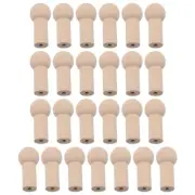 25PCS Rustic Coat Hook Wooden Pegs Key Hangers Wall Mounted Wood Peg