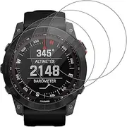 [3 Pack] Screen Protector for for Garmin Epix Pro Gen 2 51mm/Fenix 7X Pro 51mm, Electro-weideworld Full Cover Protector Film Anti-scratch Tempered Glass, Clear