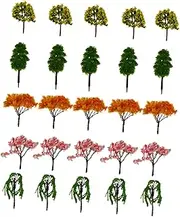 25pcs Miniature Simulation Trees for Micro Landscape Decor for Sand Table Models Creative Educational for Compact Enhance Imagination