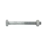 Zenith M8 x 150mm Hot Dipped Galvanised Hex Head Bolt And Nut