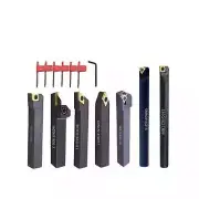 16mm Turning Holders 7 Sets 5/8" Shank Lathe Turning Tool Holders with Ind