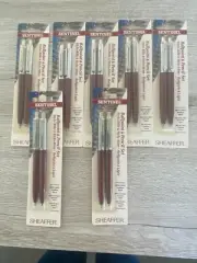7 - Vintage Sheaffer Sentinel series Ballpen & Pencil Sets, NEW & carded, 1990s
