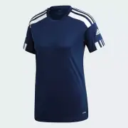 adidas Squadra 21 Womens Football Top Navy Blue Teamwear T-Shirt Sports Jersey
