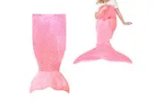 Mermaid Tail Pink Soft Blanket Throw