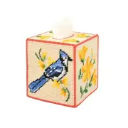 Herrschners® Garden Visitor Tissue Box Plastic Canvas Kit