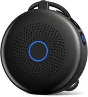 Sleepbox Portable White Noise Sound Machine 30 Soothing Sounds Rechargeable Battery Small for Travel 32 Volume Control Noise Canceling Sleep Machine Sound Therapy for Baby Kids Adults (Black)