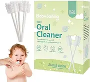 Oral Cleaning Stick | Tongue Gauze Cleaner Toothbrush - Tight Suture Oral Cleaning Supplies for Home, Travel, Hotel, and Outdoors Jmedic