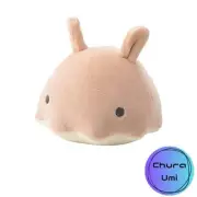 LIV HEART Mascot Marshmallow Aqua Mendako (Total Length 10.5cm) Plush toy fluffy
