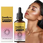 60ml Sunless Tanning Drops To Drink Quick Tan Even Skin Tone Drops