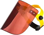 LeeQinersw Protective Face Shield Face Guard Adjustable Headband Visor for Gardening Grinding, Brown