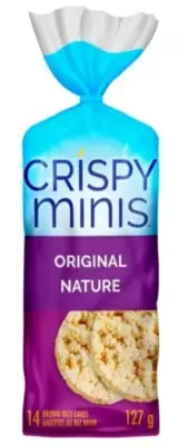 Quaker Crispy Minis Original Large Brown Rice Cakes, 127g