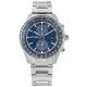 【CITIZEN 星辰】光動能 計時碼錶 日期 防水100米 日本製造 不鏽鋼手錶 藍色 41mm(CA7030-97L)
