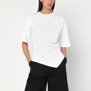 [Róhe] White asymmetric cotton top 36 FR White