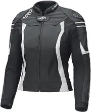 Held Street 3.0 Ladies Motorcycle Leather Jacket, black-white, Size S for Women Black White