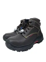 Skechers For Work Mens Burgin Tarlac Steel Toe Boots Relaxed Fit Size 8 Wide Fit