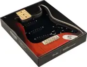 Fender Pre-Wired Strat Pickguard, Pure Vintage 59 w/RWRP Midde, Black 11 Hole PG