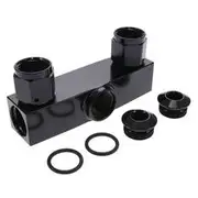Raceworks Single Outlet Log - RWF-937-08BK