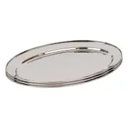 Oval Stainless Steel Serving Platters - 50cm x 35cm - Pack of 3