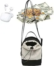 [Gacqpli] Mini Cross Body Bag | Small Cross Body Cell Phone Purse with Drawstring - Portable Phone Holder Wallet Pouch Satchel for Workout Vacation Commuting Outdoor Travel
