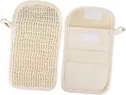 KOMBIUDA Efficient Face Wash Bag Set of 2 Portable Soap Pouches Mesh Pouches for Exfoliating