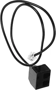 OSALADI Multi-use Rj9 Telephone Splitter 4p4c Detachable Lines Adapter for Cable Black