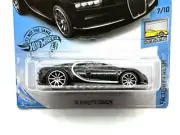 Hot Wheels '16 Bugatti Chiron 89/250 SUPER CUSTOM Wheel Swap w/Real Riders Black