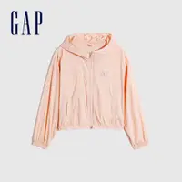 在飛比找蝦皮商城優惠-Gap 女童裝 Logo防曬連帽外套-粉色(808870)