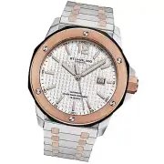 Stuhrling 4047 7 Fortitude Automatic Diver Date Stainless Steel Date Mens Watch