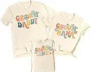 [Olive Loves Apple] Groovy Family Matching Birthday Outfits for Baby Toddler Little Girls and Boys and Mom and Dad