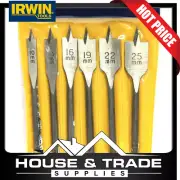 Irwin Drill Bit Set Speedbor 6 Piece Spade 10mm to 25mm Blue Groove 88999