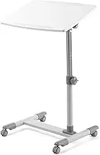 Overbed Table Overbed Table Wheels Adjustable Overbed Table with Swivel Tv and Laptop Tabletop - Mobility Aid, Independent Stand Assist Handle - Wheeled, 160° Tilt