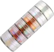 DOITOOL 6Pcs Pearlescent Mica Powder Set Vibrant Pigment for Crafts Soap Making Nail Art More Effects Versatile for DIY Projects