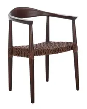 Safavieh Juneau Leather Woven Accent Chair