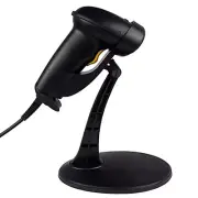 USB Laser Gun Bar Code Label Scanner With Stand Holder Handheld Portable