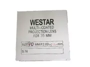 Westar 90mm 35mm Cine Projector Lens New MIB 70.6mm Diameter