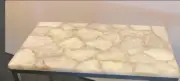 White Agate Top Center sofa Dining Table, Console top table, agate Bar Table Dec