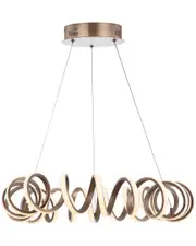 JONATHAN Y Designs Cursive 24in Adjustable Spiral Integrated LED Chandelier Ceiling Light