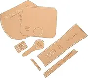 Beatifufu 1 Set DIY Wallet Pattern Templates Stencil Tool for Crafting Purses Durable Design for Beginners Professionals Easy to Clean Accurate Measurements